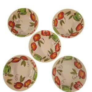 Artist’s Touch Orchard Harmony Collection Dessert Appetizer Bowls – Set of 5